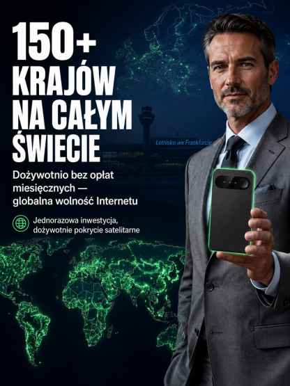[Karta SIM nie jest wymagana, globalny dostęp] Przenośne, szybkie Wi-Fi 6 | Bezpłatny roaming w ponad 150 krajach. Pożegnaj rozłączenia w dowolnym miejscu i czasie!