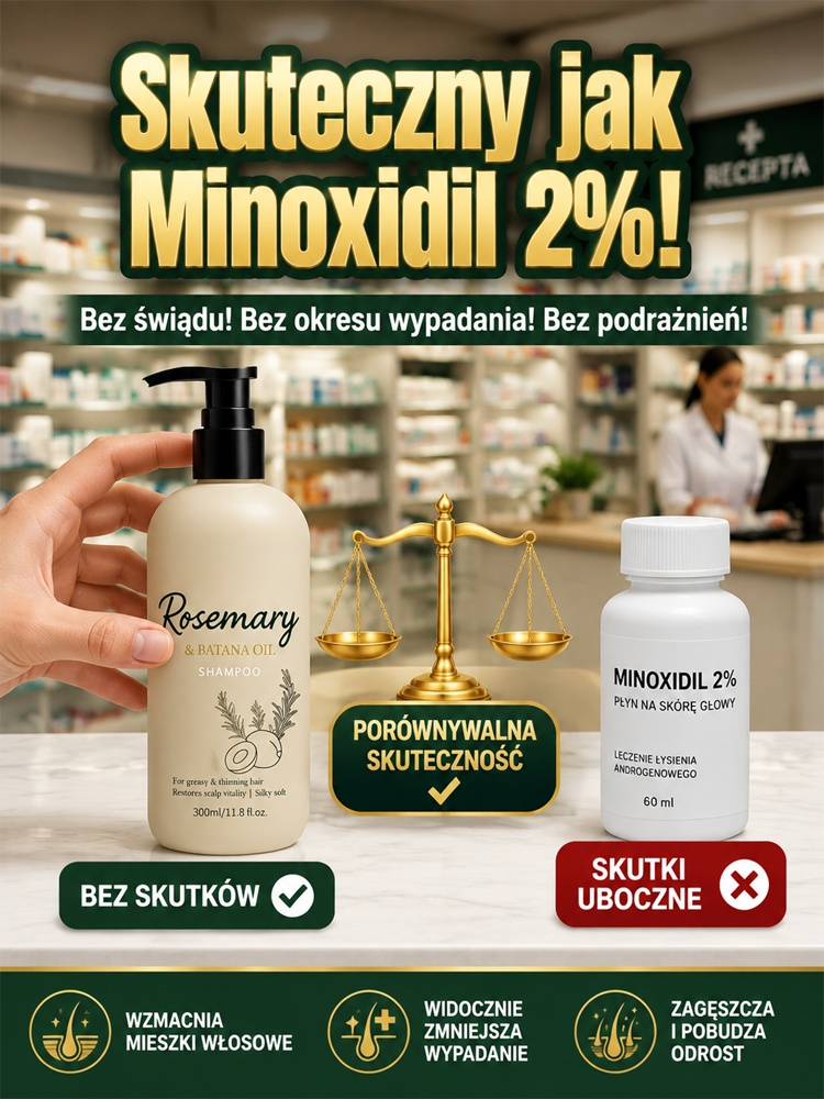 Podwój tempo wzrostu włosów w 20 dni! 📈✨ Idealne rozwiązanie na przerzedzające się włosy.