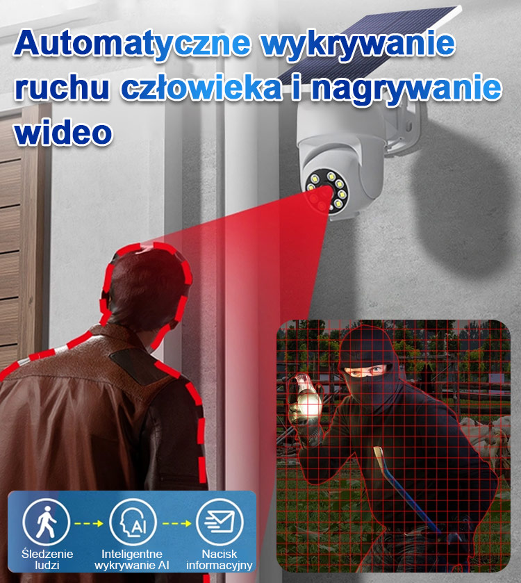 Symulacyjna kamera monitorująca latarnię uliczną.