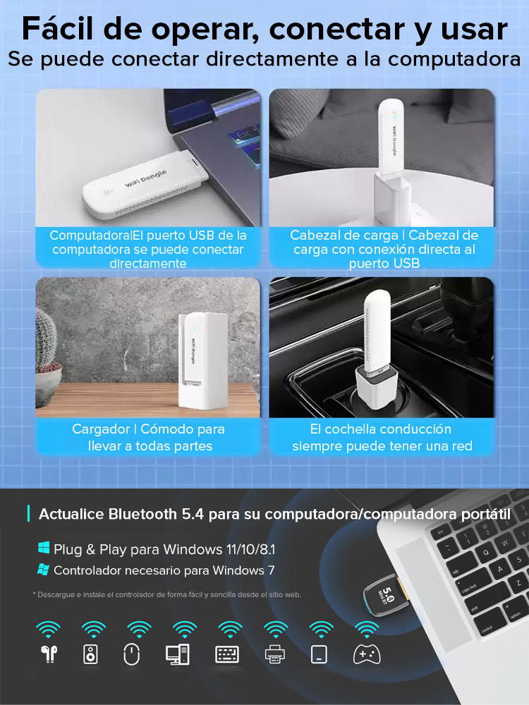 Enrutador Wi-Fi inalámbrico portátil 📊 No necesita tarjeta SIM ni cables, solo conéctalo y úsalo.