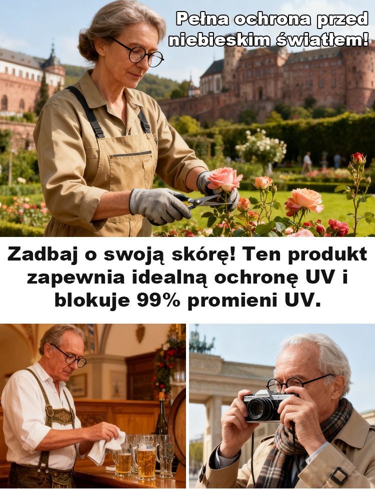 Ultralekkie okulary do czytania z filtrem światła niebieskiego
