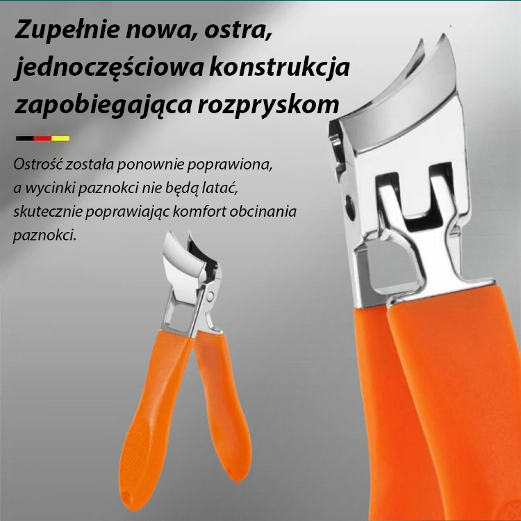 Zapalenie paznokci musi być przygotowane】  Duże ukośne obcinacze do paznokci zapobiegające lataniu