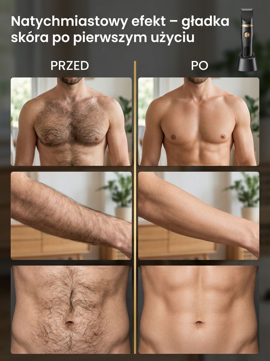 Cutter do włosów 3 w 1 dla mężczyzn 【do całego ciała】