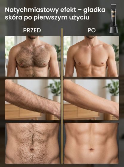 Cutter do włosów 3 w 1 dla mężczyzn 【do całego ciała】