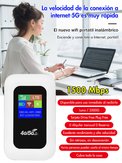 Wifi Portátil，¡Garantía de por vida!