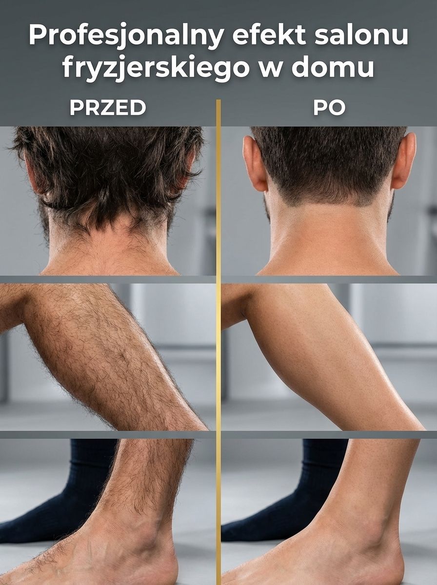 Cutter do włosów 3 w 1 dla mężczyzn 【do całego ciała】