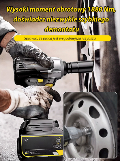 Duży moment obrotowy akumulatorowy klucz udarowy