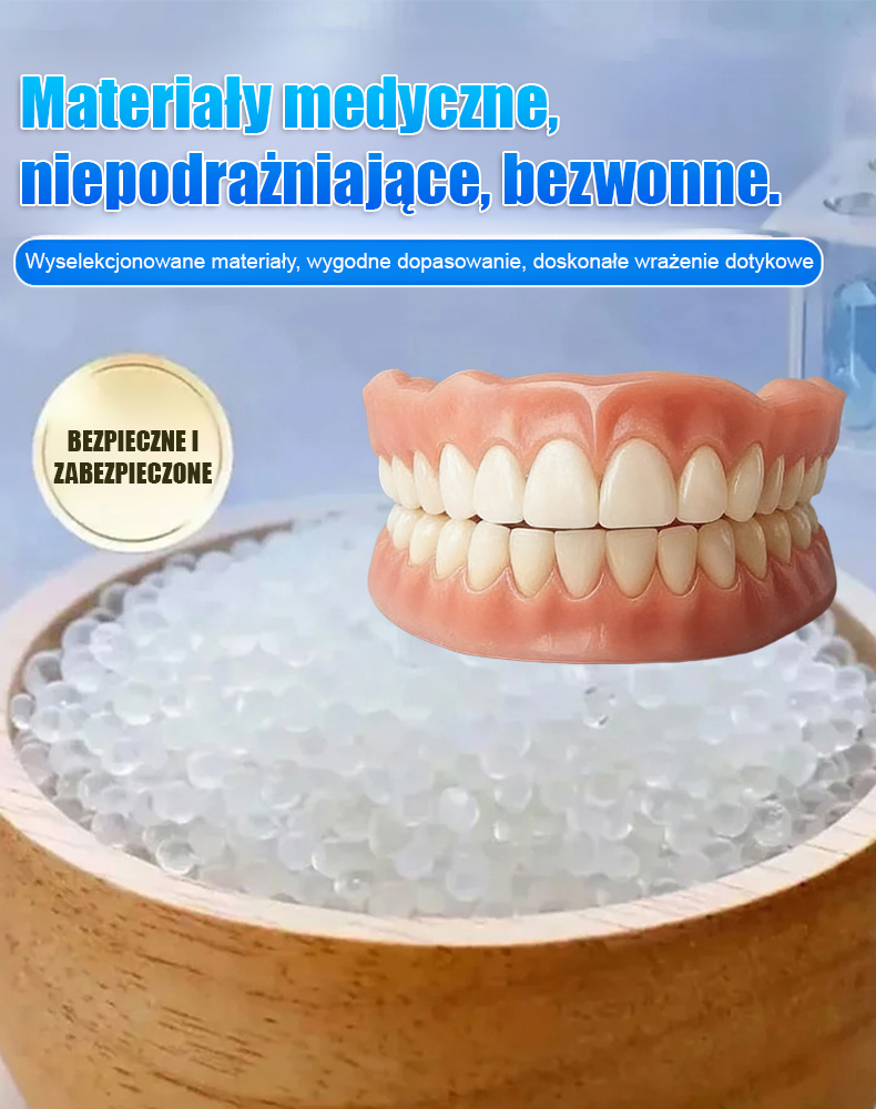 【Zdobywca Nagrody Edisona】Naturalnie dopasowany zestaw protez dentystycznych