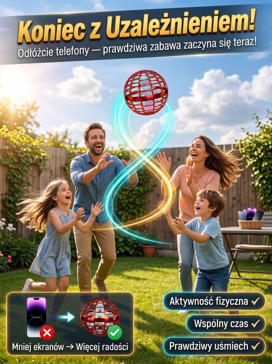 Najfajniejsza gra 2026 roku! Latająca piłka z oświetleniem RGB i efektami bumerangu.