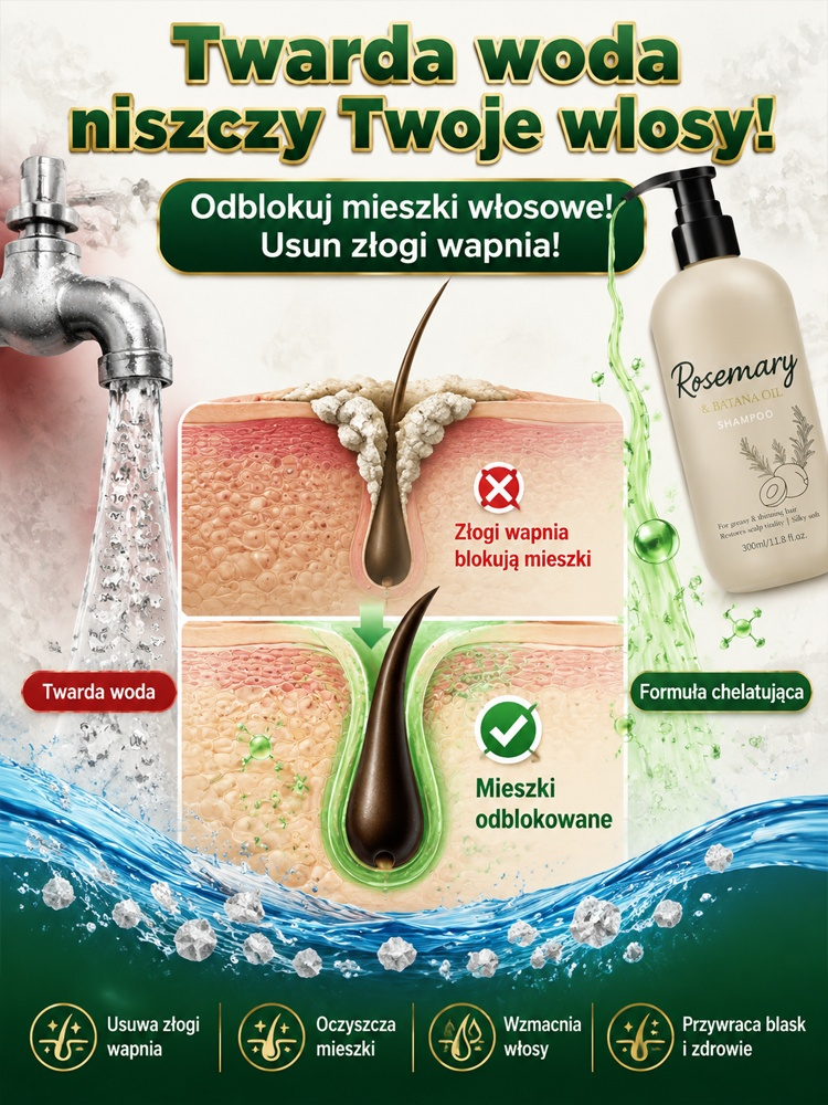 Podwój tempo wzrostu włosów w 20 dni! 📈✨ Idealne rozwiązanie na przerzedzające się włosy.