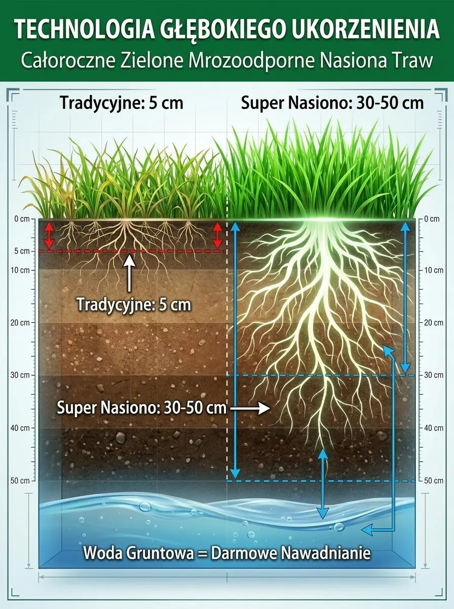 【Kiełkowalność 99%】Całoroczne mrozoodporne nasiona trawy na trawnik.Nawet początkujący mogą z łatwością założyć trawnik