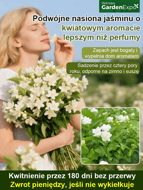【Pachnidło Ogrodu】Nasiona jaśminu o intensywnym zapachu i pełnych kwiatach