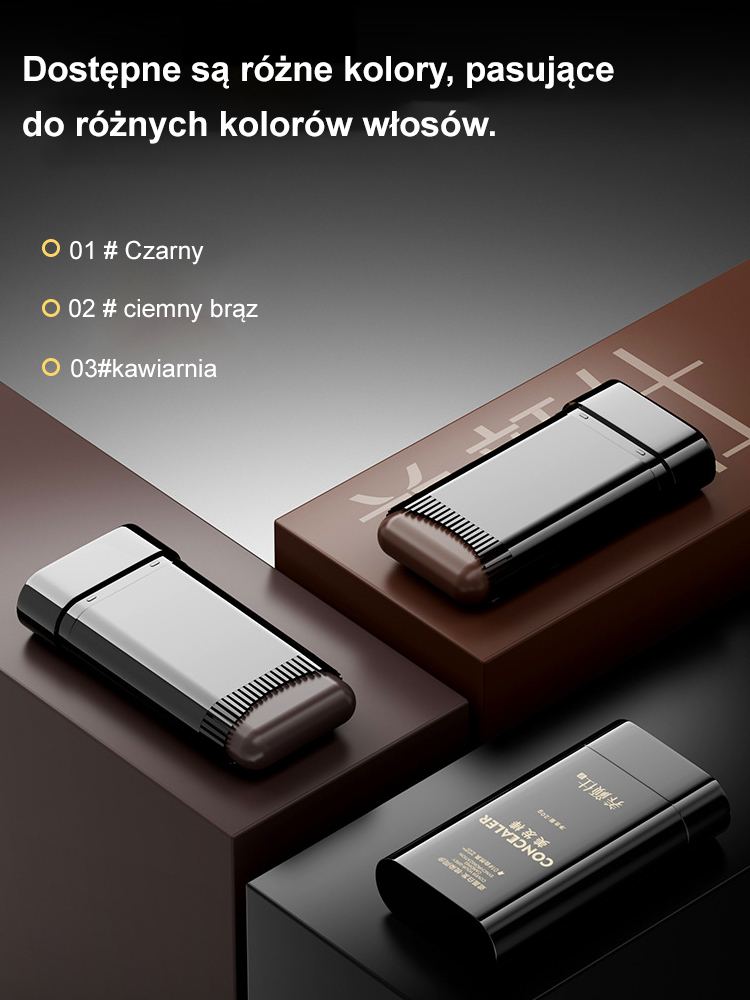 Wodoodporna i odporna na pot farba do włosów pokrywająca siwe włosy