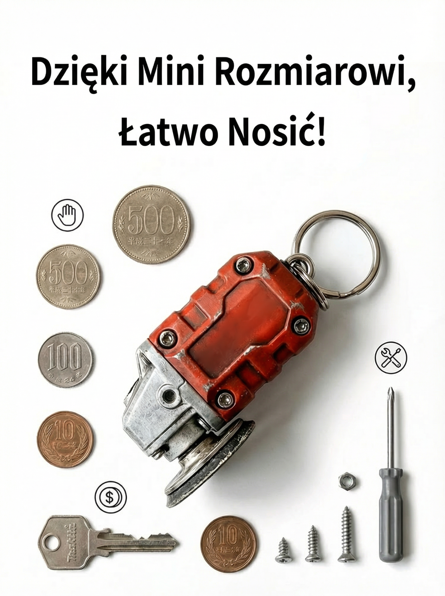Mini młynek brelok do kluczy