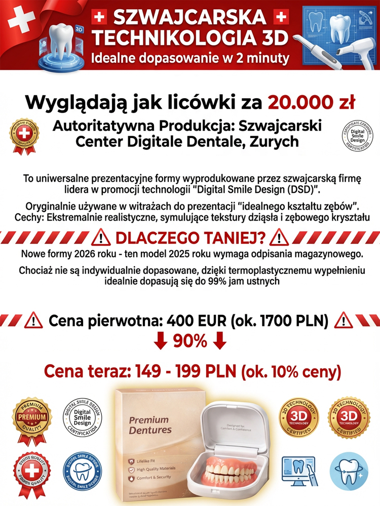 [W zestawie przenośne etui stomatologiczne] Odzyskaj uśmiech dzięki protezie