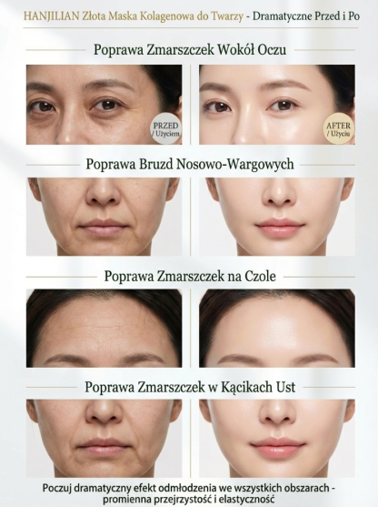 Złota maseczka ujędrniająca przeciw zmarszczkom i przebarwieniom