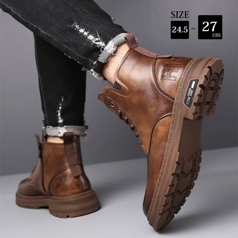 Brytyjskie męskie buty Martin, popularny nowy styl tego roku, aksamitne i pogrubione, noś je, jesteś bogiem mężczyzn