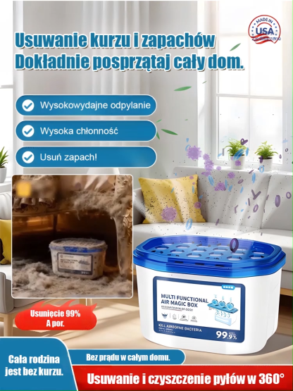 【Całoroczny brak kurzu w domu】Wielofunkcyjne pudełko do usuwania kurzu bez wysiłku
