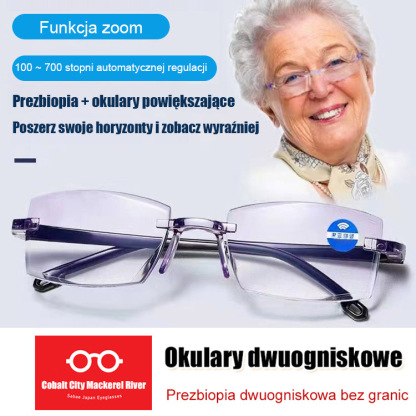 okulary do czytania z zoomem