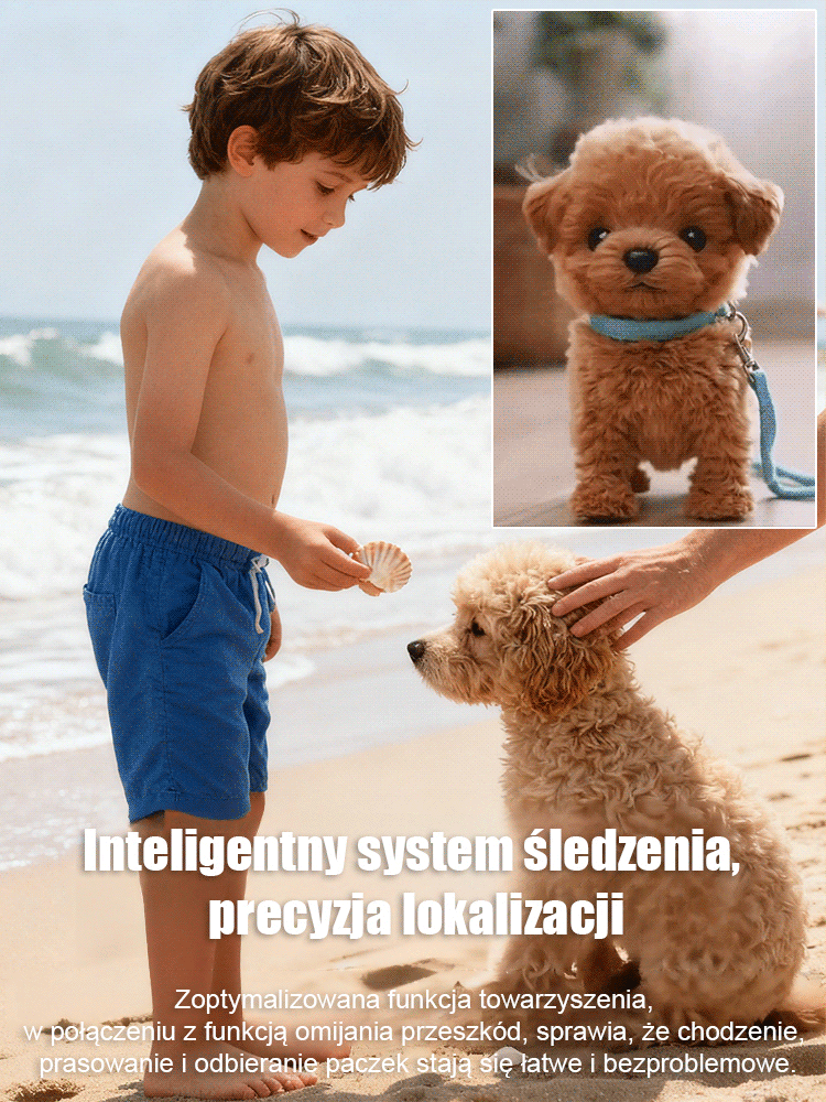 Pluszowy piesek-robot z krótkim futerkiem