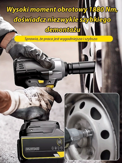 🔥🔩Bezpłatna wersja próbna! Wielofunkcyjny klucz elektryczny, 20 razy wydajniejszy niż zwykły klucz! Mocne działanie, cicho i bez hałasu, 30 lat bez pęknięć!