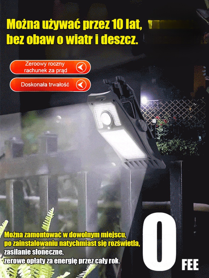 Zupełnie nowe lampki zasilane energią słoneczną, mocowane na klips, dostępne przez cały rok, o każdej porze, w każdym miejscu, bez ponoszenia kosztów prądu.