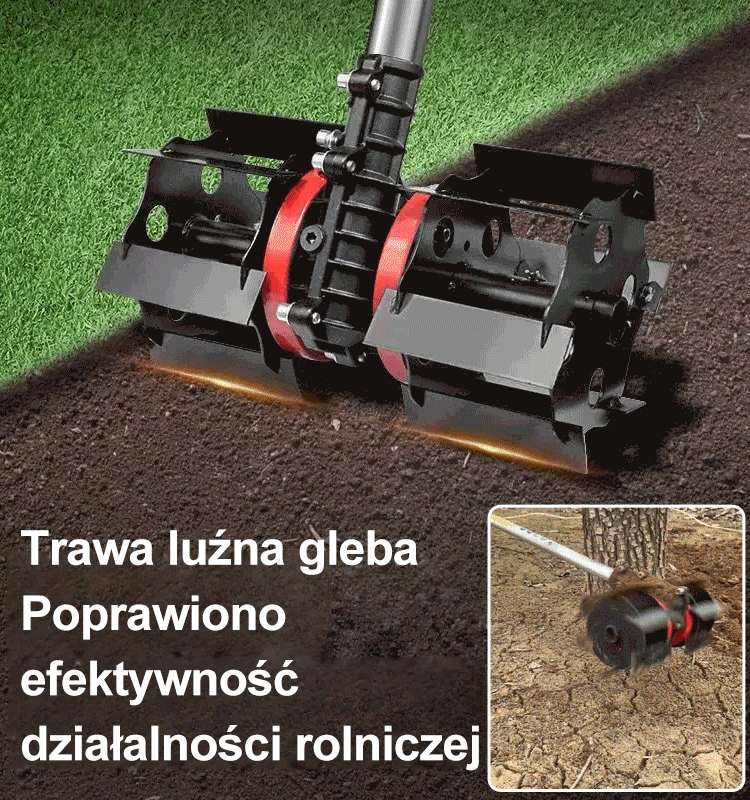🌳🌳[Bezpłatna wersja próbna] Uniwersalne koło do pielenia i wertykulacji gleby, idealne do szybkiego pielenia i wertykulacji gleby! Jedno urządzenie oferuje wydajność 10 pracowników!