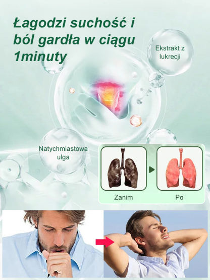 Tabletki z lukrecją na płuca i gardło