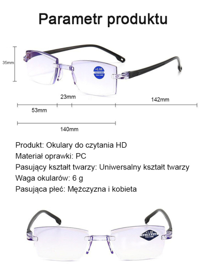 JC wysokiej jakości okulary do czytania
