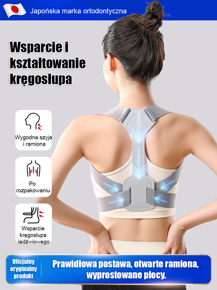 Japoński niewidoczny korektor garbienia się