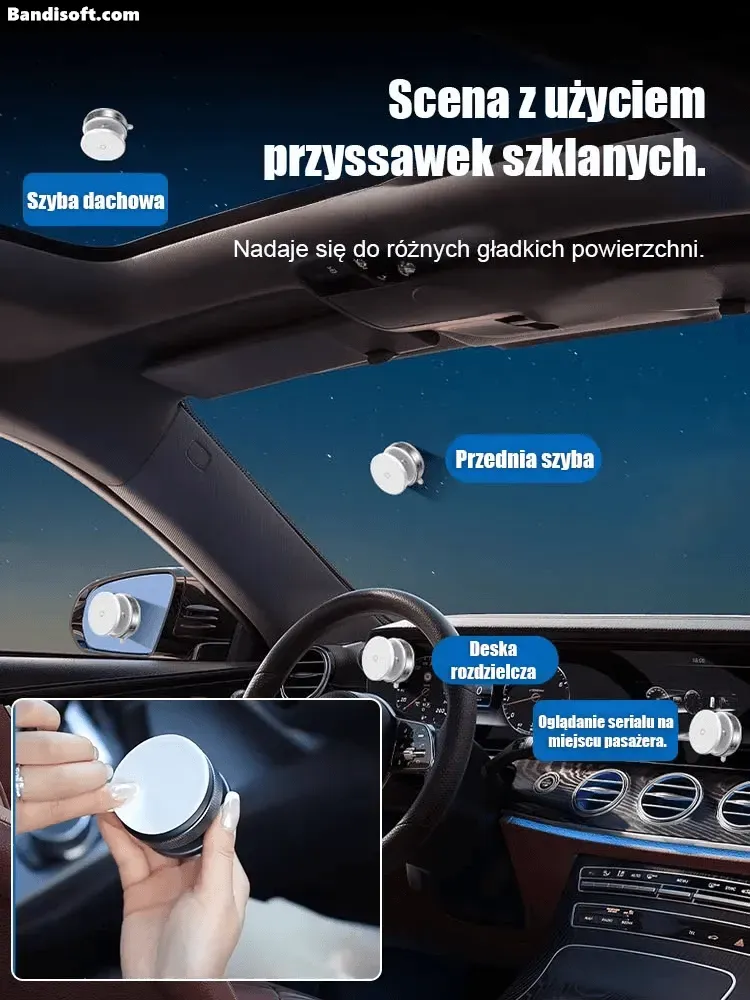 【Uniwersalny obrotowy】 uchwyt magnetyczny próżniowy