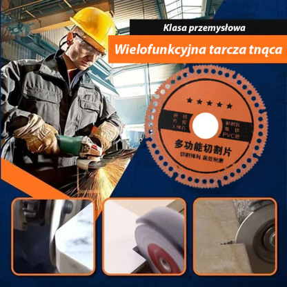 Ostry i odporny na zużycie przemysłowy wielofunkcyjny tarcz do cięcia.