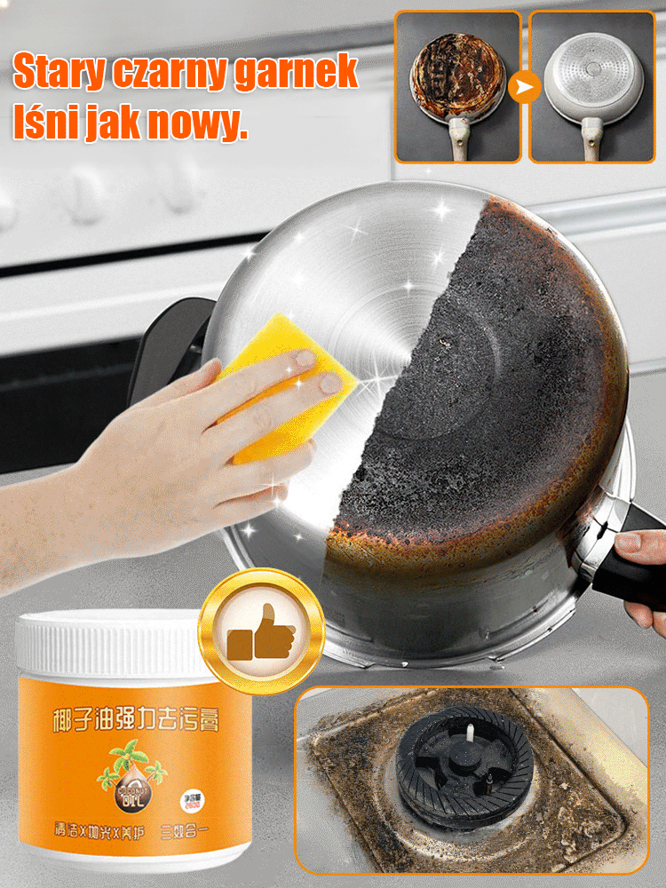 Olej kokosowy jest silnym odplamiaczem