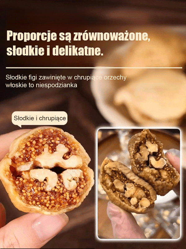 【0 dodanego cukru】A+ figi z orzechami włoskimi