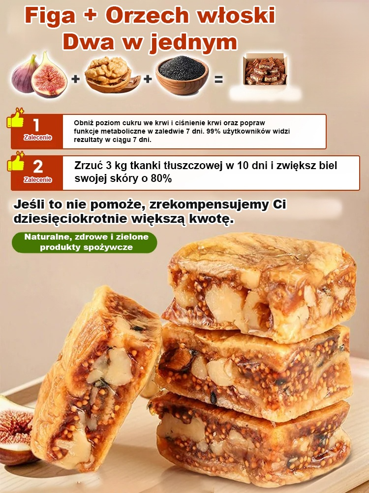 Ciastko z figą, czarnym sezamem i żurawiną