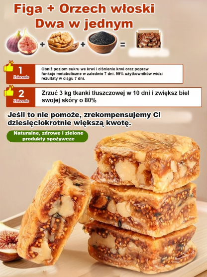 Ciastko z figą, czarnym sezamem i żurawiną