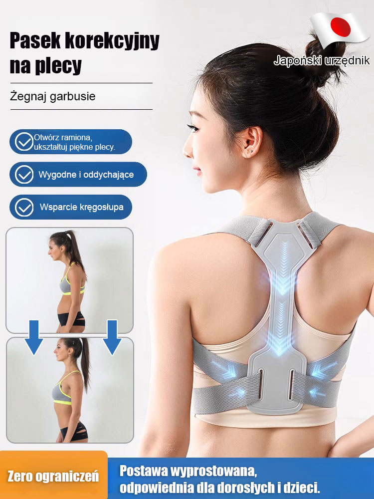 Japoński niewidoczny korektor garbienia się