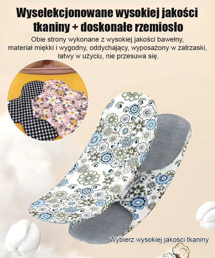 Poduszka higieniczna z pełnej bawełny i grafenu, nadająca się do prania i antybakteryjna.