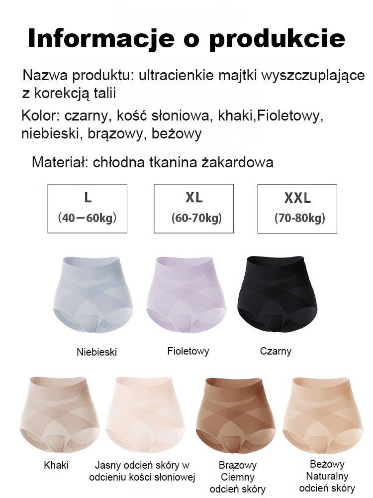 Ultracienkie spodnie bez śladów