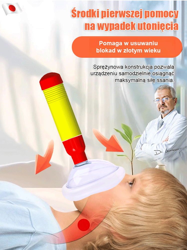 【Nowa wersja】Przenośne urządzenie do pierwszej pomocy przeciw zadławieniu