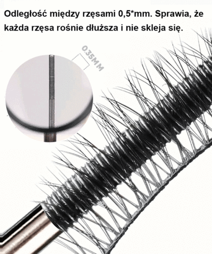 Powiększ oczy Maskara z małą szczoteczką