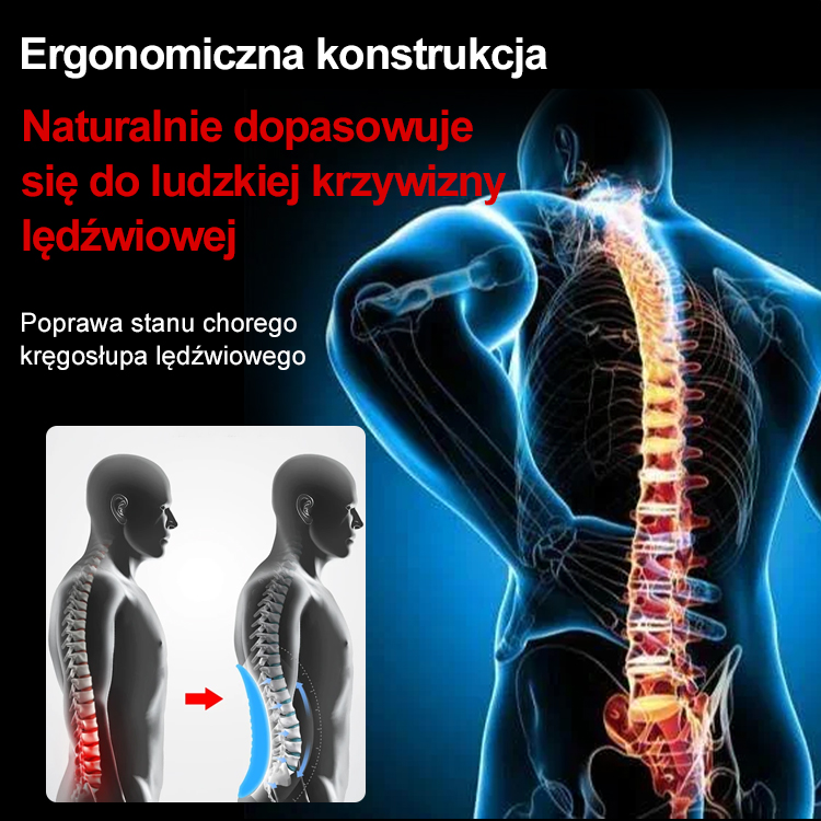 Przenośny lędźwiowy masażer korekcyjny