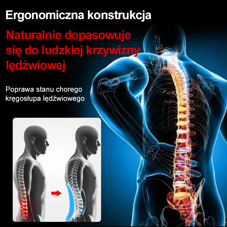 Przenośny lędźwiowy masażer korekcyjny