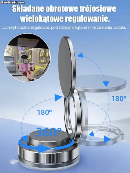 【Uniwersalny obrotowy】 uchwyt magnetyczny próżniowy