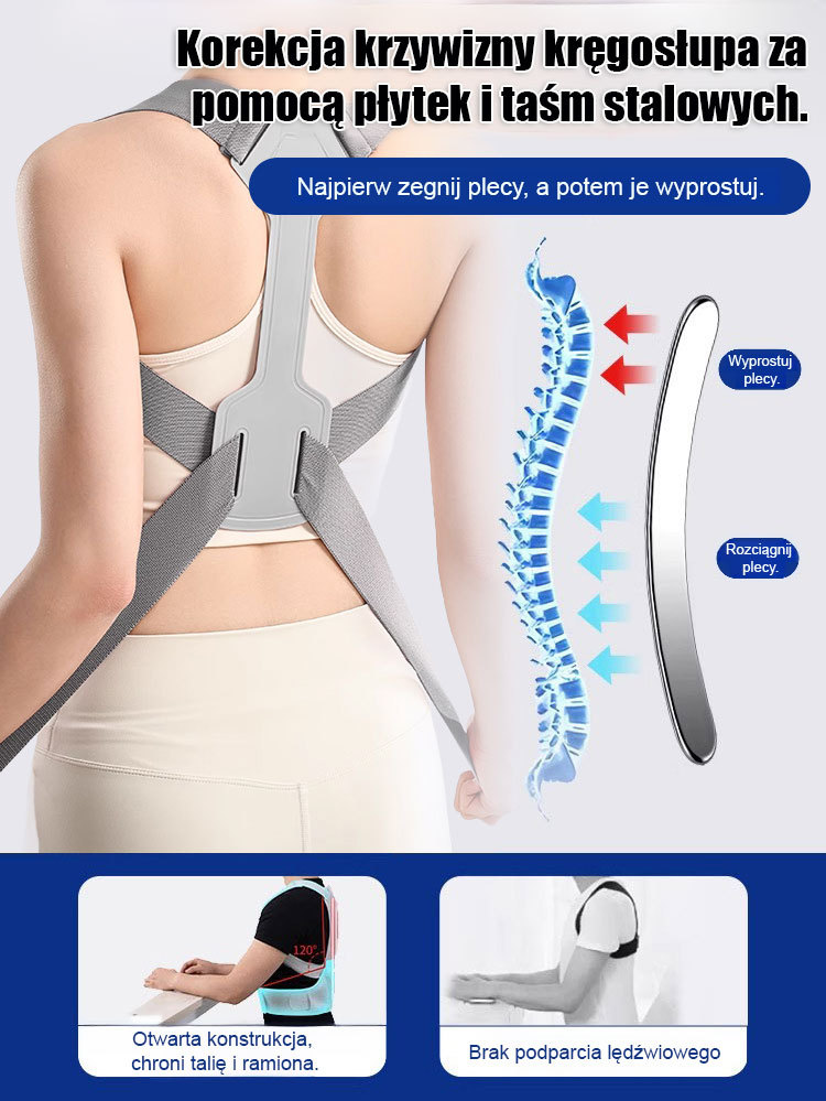 Japoński niewidoczny korektor garbienia się