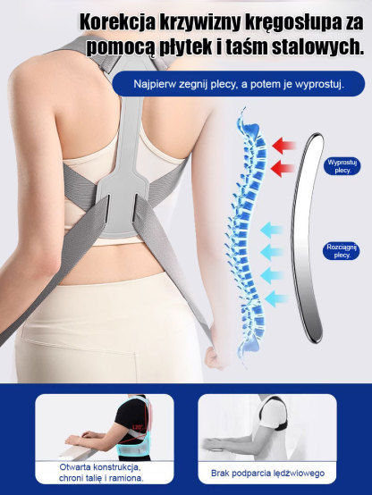 Japoński niewidoczny korektor garbienia się