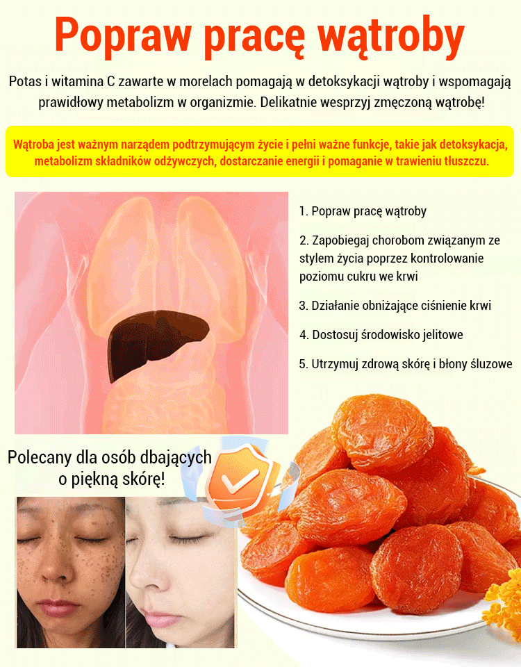 Suszone morele Shinshu Chikuji w Japonii - niesłodzone