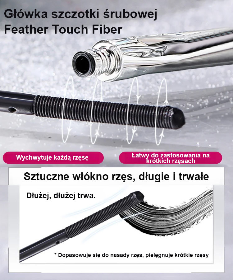 Powiększ oczy Maskara z małą szczoteczką