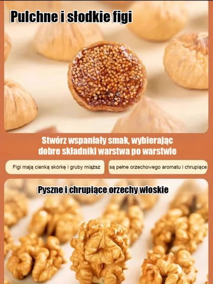 【0 dodanego cukru】A+ figi z orzechami włoskimi
