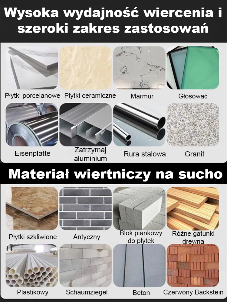 Zestaw wiertników krzyżowych ze stali wolframowej